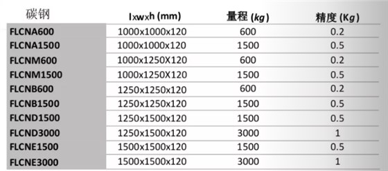 狄纳乔FLCN碳钢单层地磅