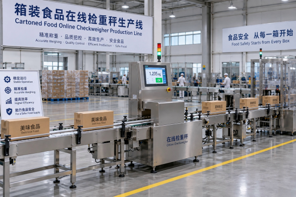 箱装食品在线检重秤